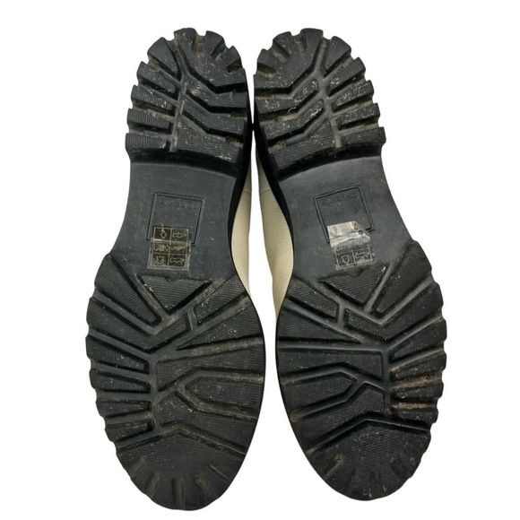 Dolce Vita ivory leather Huey H2O boots. Waterproof w/ lug heels. Sz 10 - Picture 4 of 16